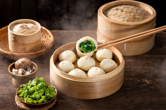 Veggie Delight Bao 香菇青菜大包子